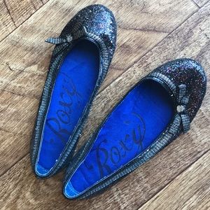 Roxy sparkle flats